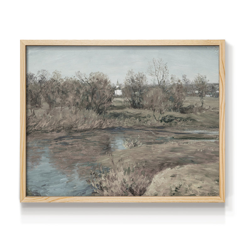 Paysages rétro-CDLVII - reproduction encadrée, H 8 po x l 10 po, Naturel