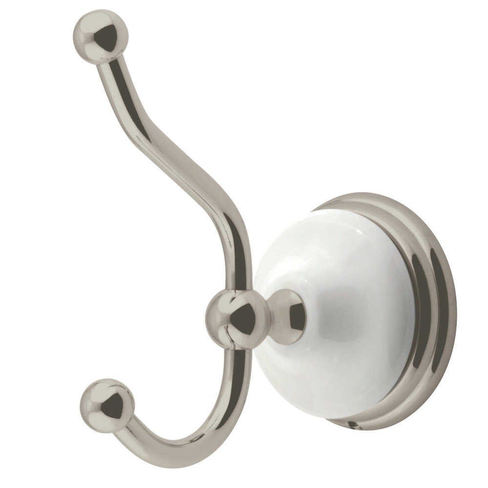 Victorian Robe Hook, Brushed Nickel