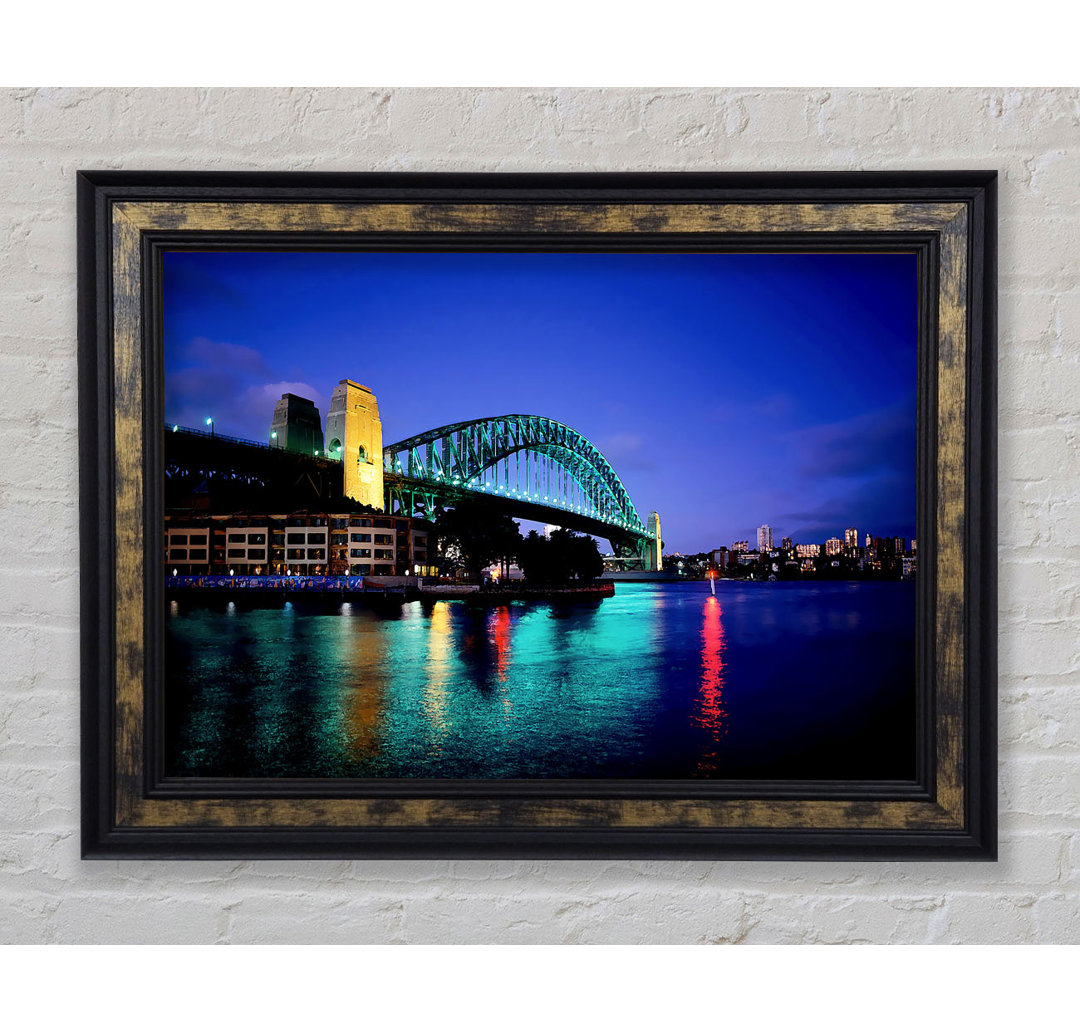 Sydney Harbour Bridge Blaues Glühen - Druck