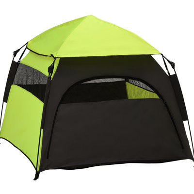 Pop Up Dog Tent For Large And Extra Dogs, Portable Backyard Shelter With Carry Bag - Spacious Interior, Instant Setup, , Construction Canines, Home Accommodates Dogs Up To 29.5" & 88 Lbs, Weather