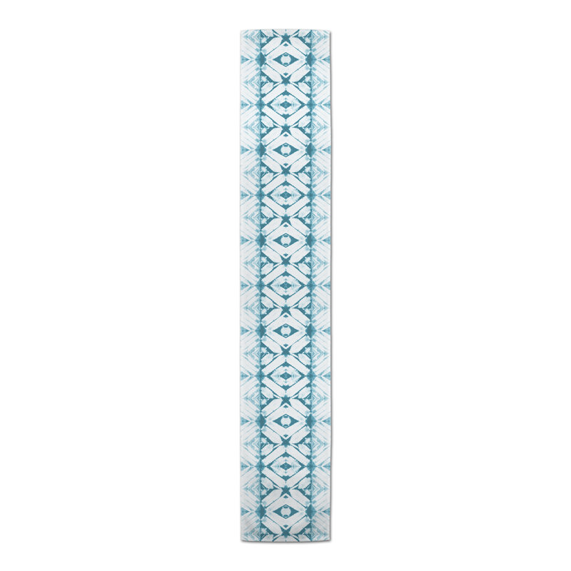 Chemin de table Bonzie, 90 po x 16 po, Bleu