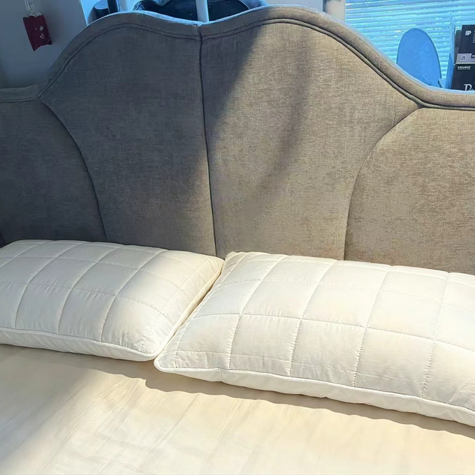 Upholstered Headboard Adjustable Height & Width Bed Head Backrest - Brown, King / California King