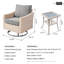 Chaise longue d'extérieur pivotante en osier Daimyan-1460161752