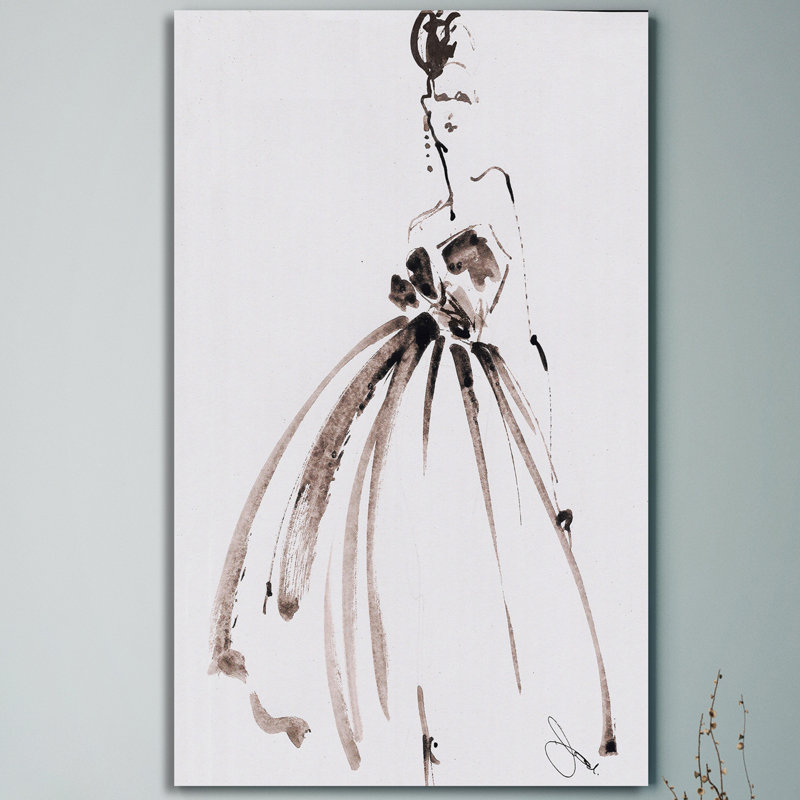 «Vanessa», reproduction sur toile tendue, H 60 po x l 36 po x P 1,5 po, Toile tendue