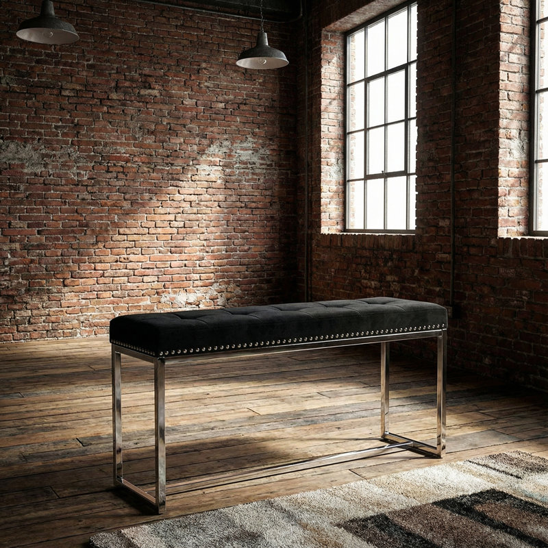 Kealey Velvet Upholstered Bench