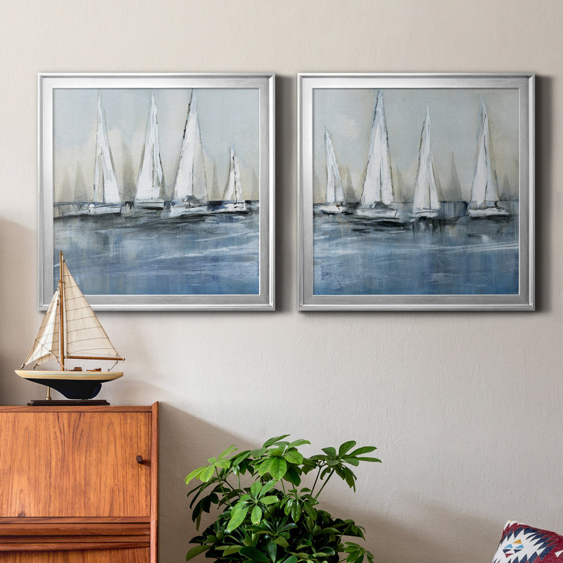 «Waiting For The Sun» - impression, H 17,5 po x l 35 po x P 1,5 po, Argent