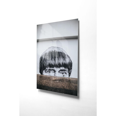 Peinture élégante en verre trempé, 17,7 po x 25,6 po | 100% verre trempé, épaisseur: 0,16 pouce | Superbe art mural pour la décoration intérieure, parfait pour le salon, la chambre à coucher et les espaces de bureau, durable et facile à nettoyer