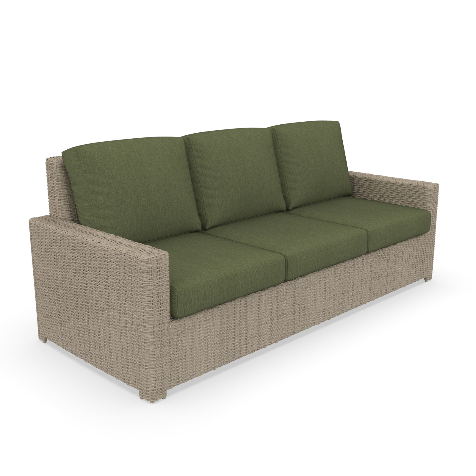 Henri 86" Sunbrella® Patio Sofa, Canvas Fern