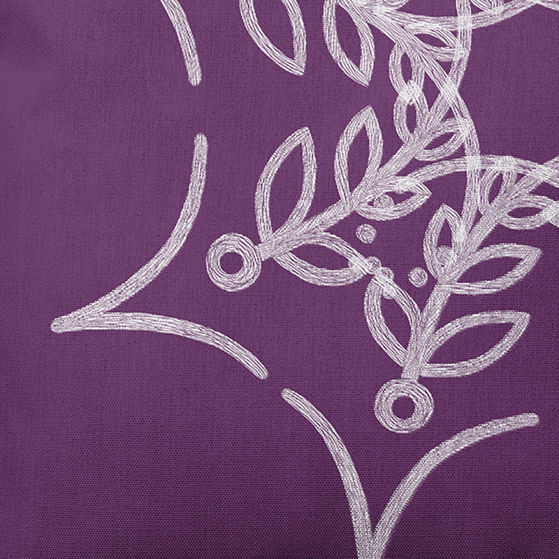 Reversible Throw Pillow, 26" x 26" , Purple