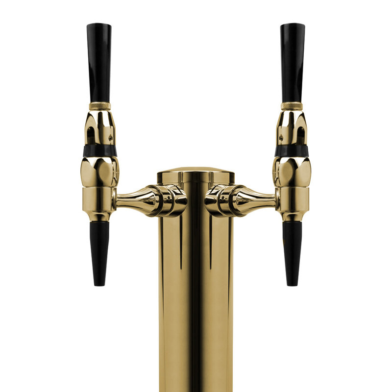 Kegco Dual Tap Conversion Kit with, Brass