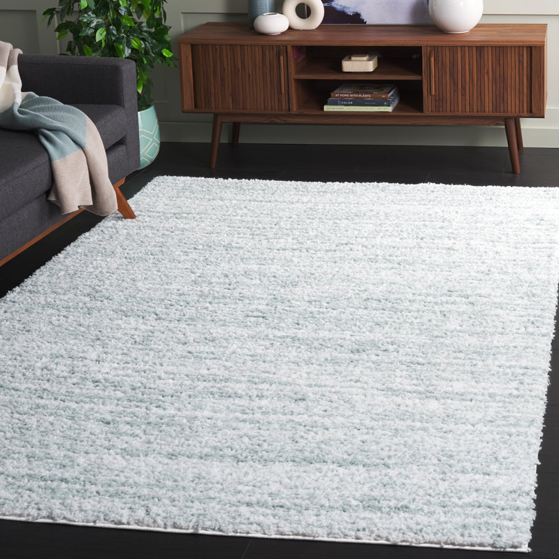 Isidro Power-Loomed Polyester Shag Area Rug, Rectangle 5'3" x 7'6"