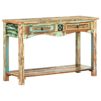 Console en bois récupéré massif 47,2 po x 15,7 po x 29,5 po