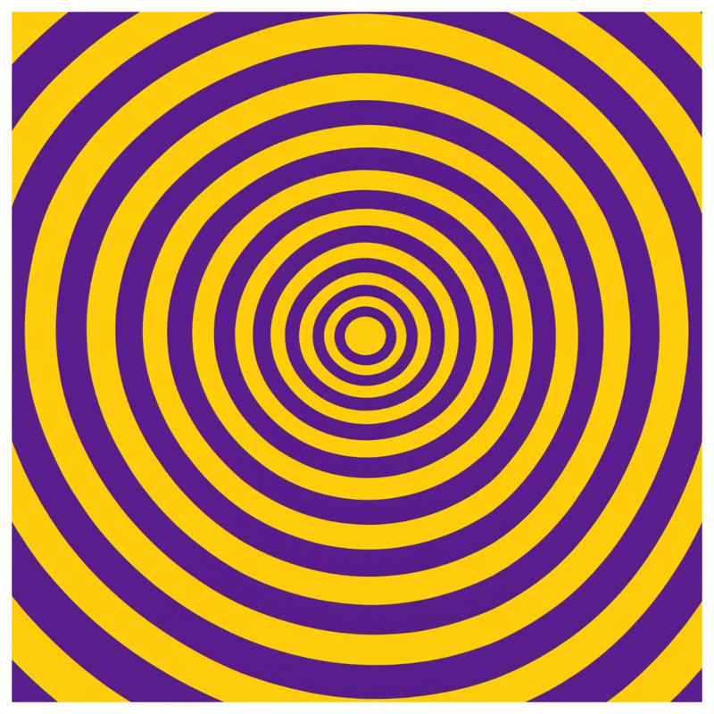 Vibrant Optical Art Reversible Throw Pillow, 26 x 26 inches