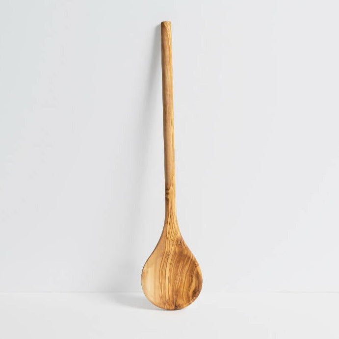 Cuillère ronde en bois d'olivier