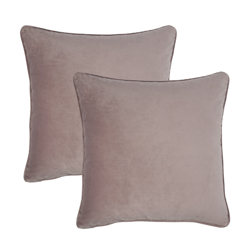  Velvet Throw Pillow, Rose