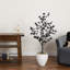 4 pi. Arbre enkianthus artificiel noir d'Halloween