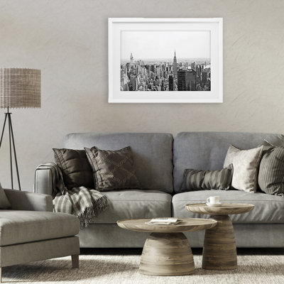 New York City Scape View Framed Print Under Glass, design by Kali Wilson