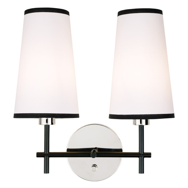 Mortimer Armed Sconce, Polished Nickel
