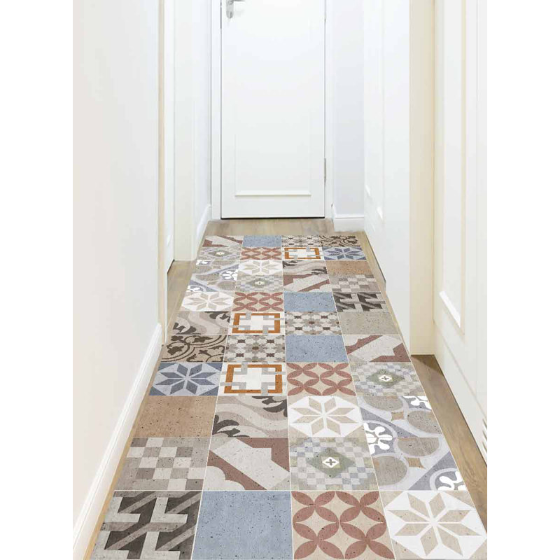 Verdel Vinyl Machine Printed Area Rug, Runner 80 x 300cm