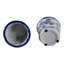Contenants de rangement en grès cérame à motif floral et scénique traditionnel Glam Decor pour la maison ou le bureau, ensemble de 2 à 4 po - bleu et blanc
