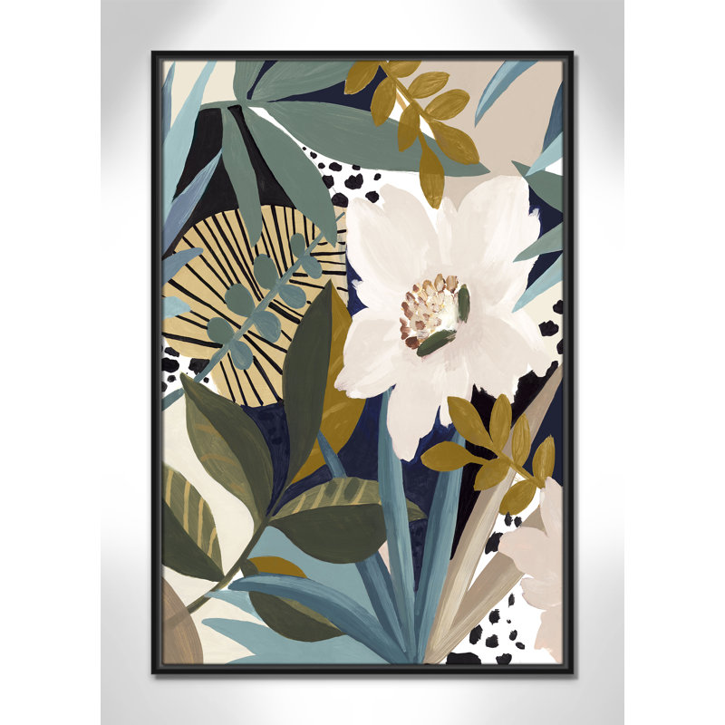 «Floral Symphony I Print» par Eva Watts, Noir, H 37,5 po x l 25,5 po