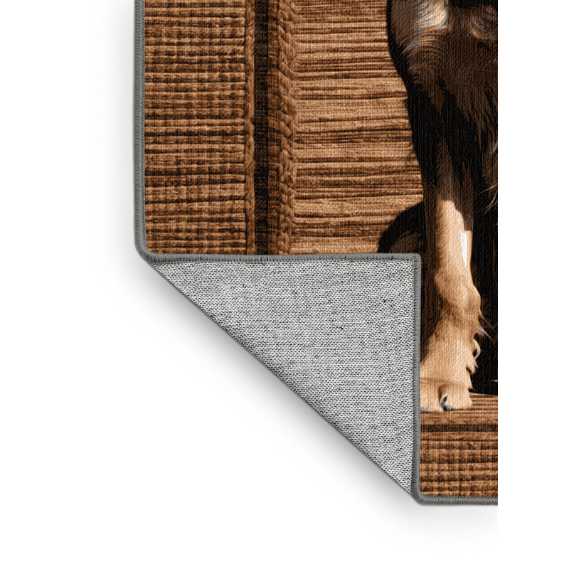  Tapis lavable irlandais Wolfhound Dogs, Carré 5 pi