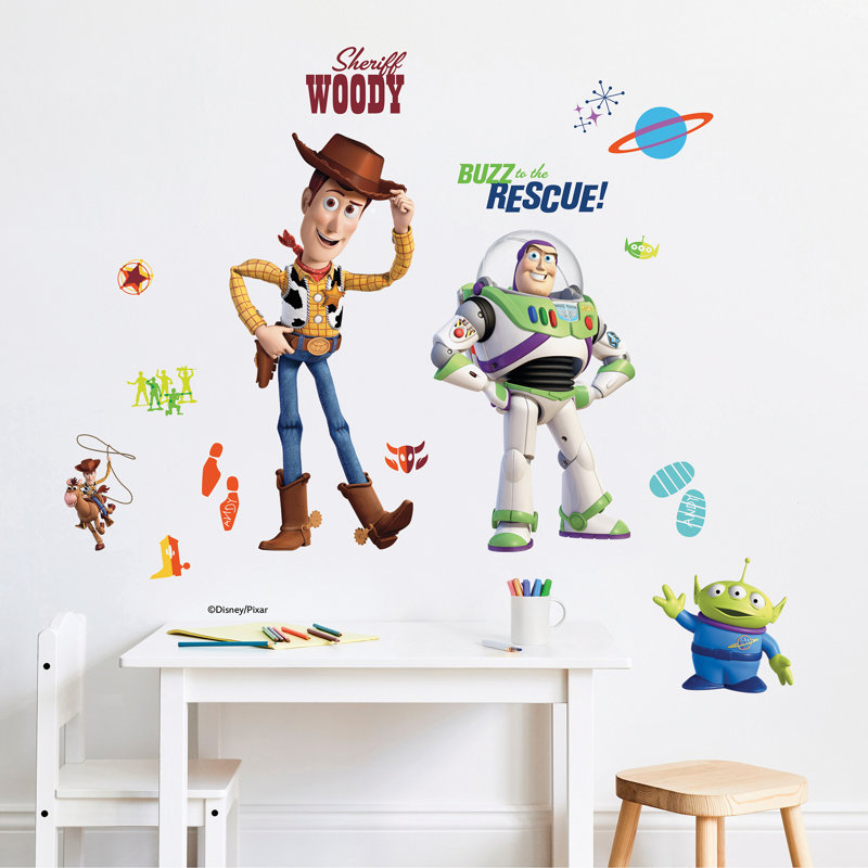 Disney Buzz Lightyear and Woody Wall Decals