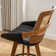Darries Swivel 26" Counter Height Bar Stools With Cane Rattan Back