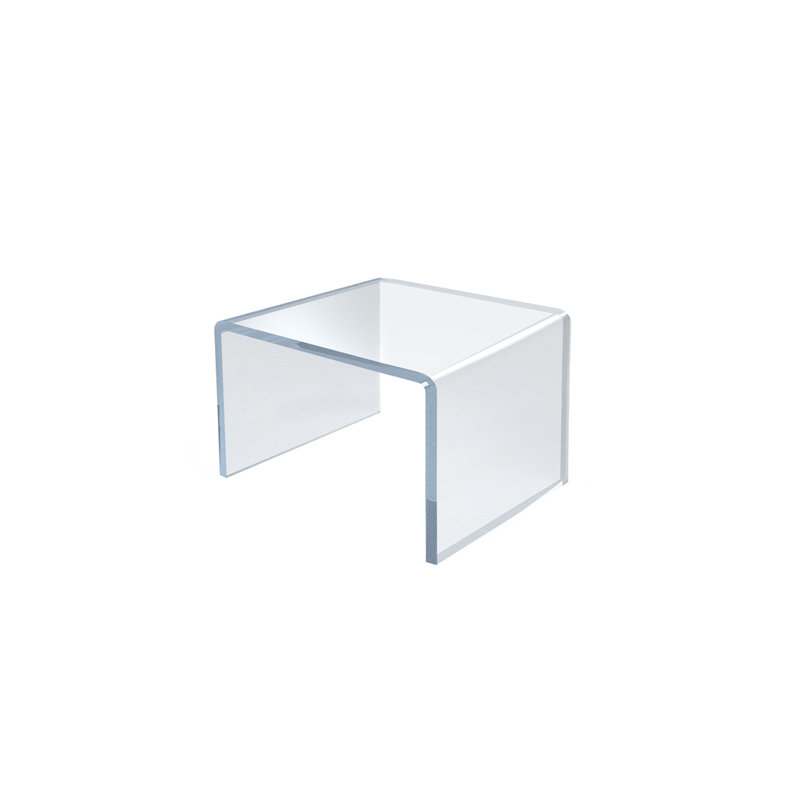 Clear Acrylic Riser Pedestal Display 2"W x 2"D x 2"H, 4-Pack