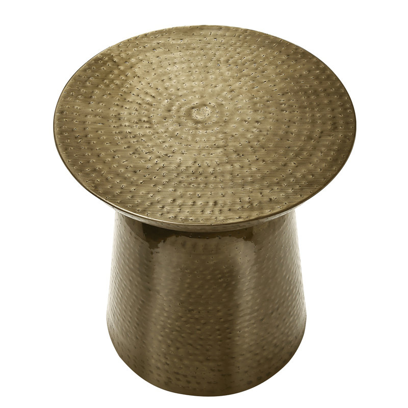 Abdisamad Tray Top End Table, Gold