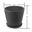 Kozyard pots de fleurs ronds d'intérieur 4Packs avec plateau récupérant l'eau pour le patio-1716788113-1716788116