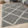 Myshaggy Collection Rugs Diamond Design in Grey