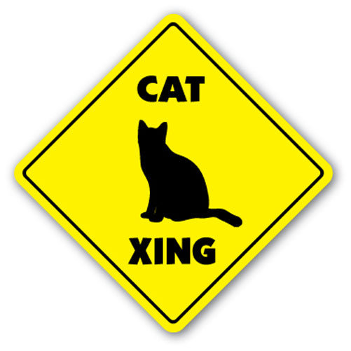 SignMission Cat Crossing Sign | Wayfair