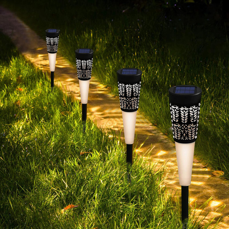 Solar Powered Waterproof Led Path Landscape Lights, Warm White