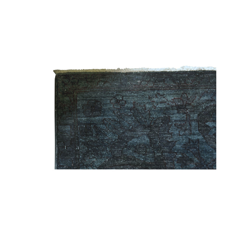 Hand-Knotted High-Quality Navy Area Rug