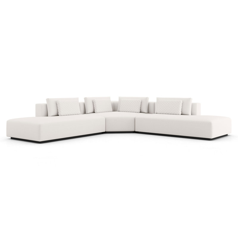 130" Wide Reversible Modular Corner Sectional