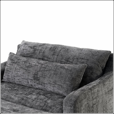 Chenille Sofa Bed With Textured Surface And Two Cushions, Ideal For Living Room And Guest Accommodation
