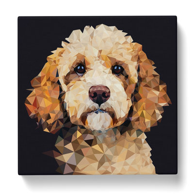 Cockapoo Geometric No.1 - Art Prints - Wrapped Canvas - Framed Print
