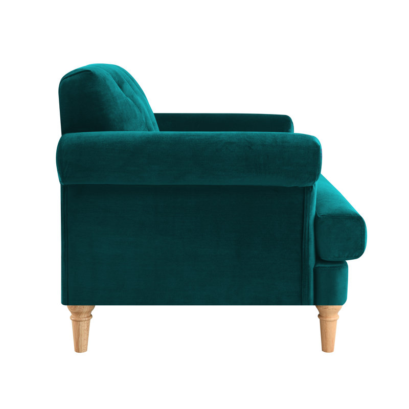 Norphlet Velvet Armchair, Teal