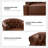Toiya 31.5" Wide Genuine Leather Swivel Chair-2031360346
