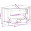 Unfinished TV Stand for TVs up to 88"-1330555904