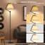 Lampe sur pied arquée avec télécommande et ampoule incluse