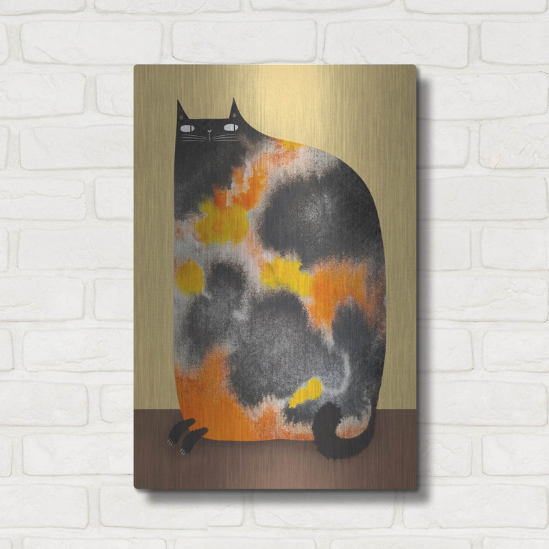  «Dilué Calico» par Gabriela Avila, art mural en métal, 16 po x 24 po, H 24 po x l 16 po