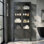 Armoire de rangement en métal à quatre portes 70,94 pouces Benton