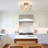 4-Light Gold Flush Mount Ceiling Light With A Cluster Of Iridescent Glass Globes-1155969505-1153199983