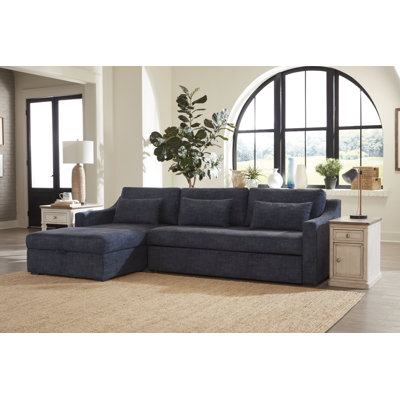 Wave Upholstered L-Shaped Sectional