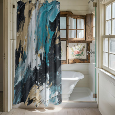 Painted Hues - Rideau de douche Premium