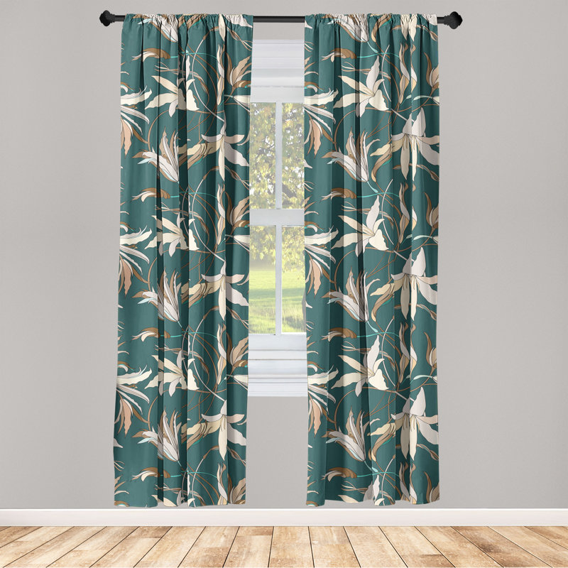 Semi Sheer Curtain Pair, 28" W x 84" L