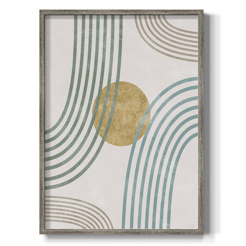Modern Flow Framed Print - Solid Wood, 11" H x 9" W