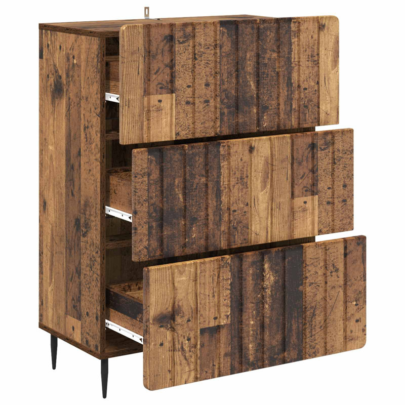 Accent Chest, 92cm H x 66cm W x 34.5cm D, Old Wood